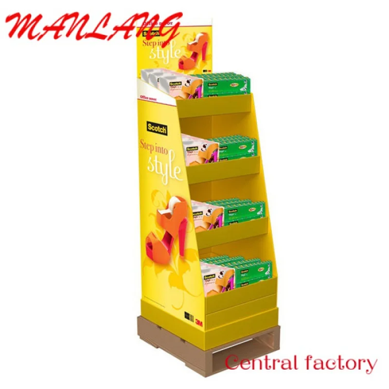 CustomCost-effective Paper Shelves Corrugated Box Cardboard Advertising Stands Toy Display For Retail