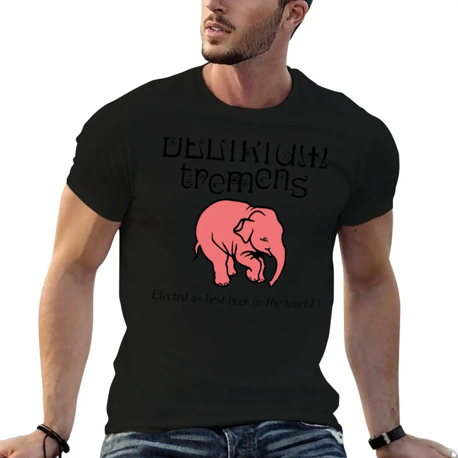 Camiseta de la serie Delirium Tremens, camiseta de diseño para hombre, camisetas de anime para hombre, camiseta