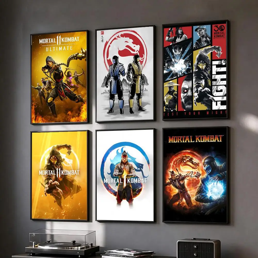 game Mortal Kombat Poster Trendy Classic hot HD Self-Adhesive Waterproof Art Poster Room Decor New Arrival On Sale