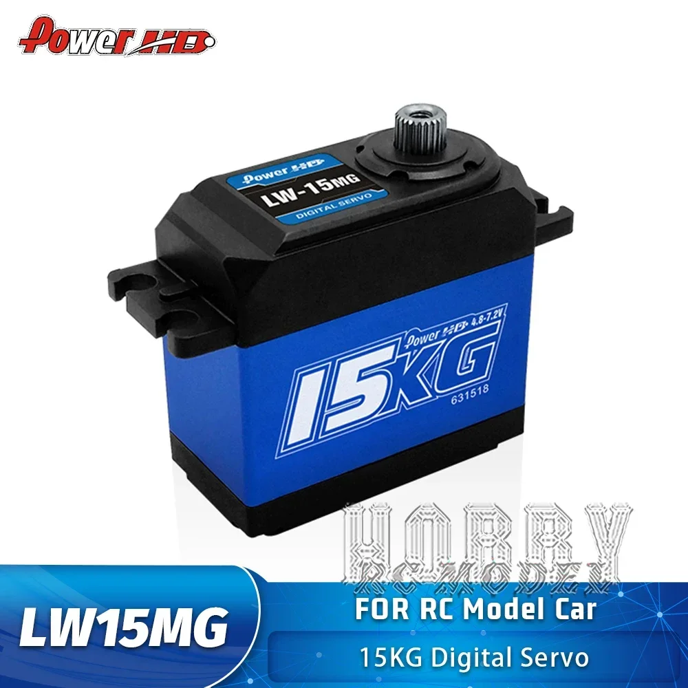 

PowerHD LW15MG 15 кг водонепроницаемые цифровые сервоприводы для 1/8 1/10 RC модель с дистанционным управлением автомобильные багги аксессуары для гусеничного автомобиля