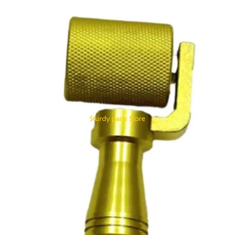 

97QC Stainless Steel Wallpaper Flat Seam Roller Comfortable Grip Wallpaper Roller Paint Tool for Home Decoration Film