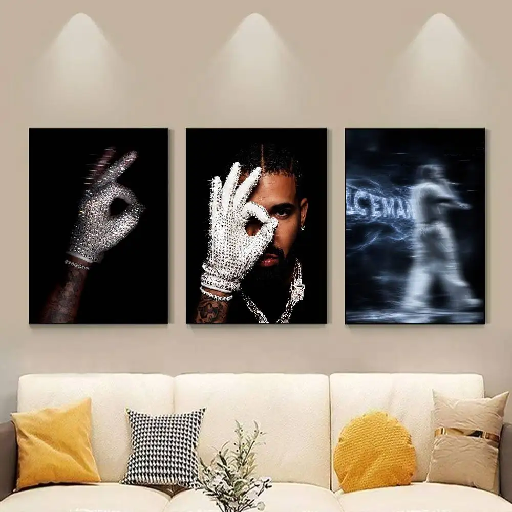 D-Drake Iceman Poster Versatile HD Waterproof Wall Art Self-Adhesive Decor for Any Space Ideal Gift