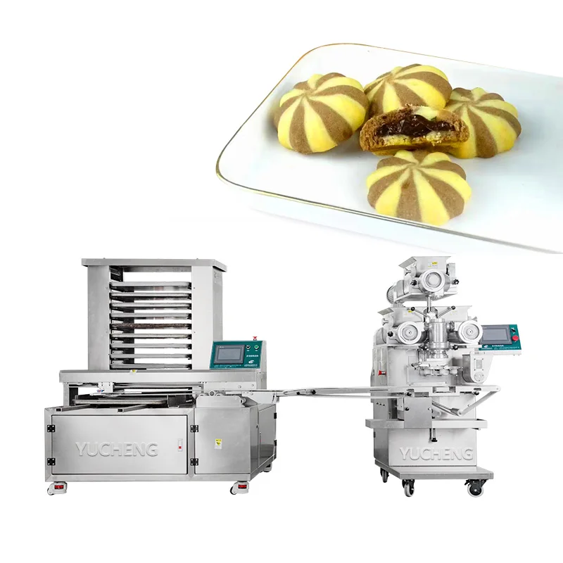 Shanghai Yucheng Automatic Double Color Filled Cookie Encrusting Machine