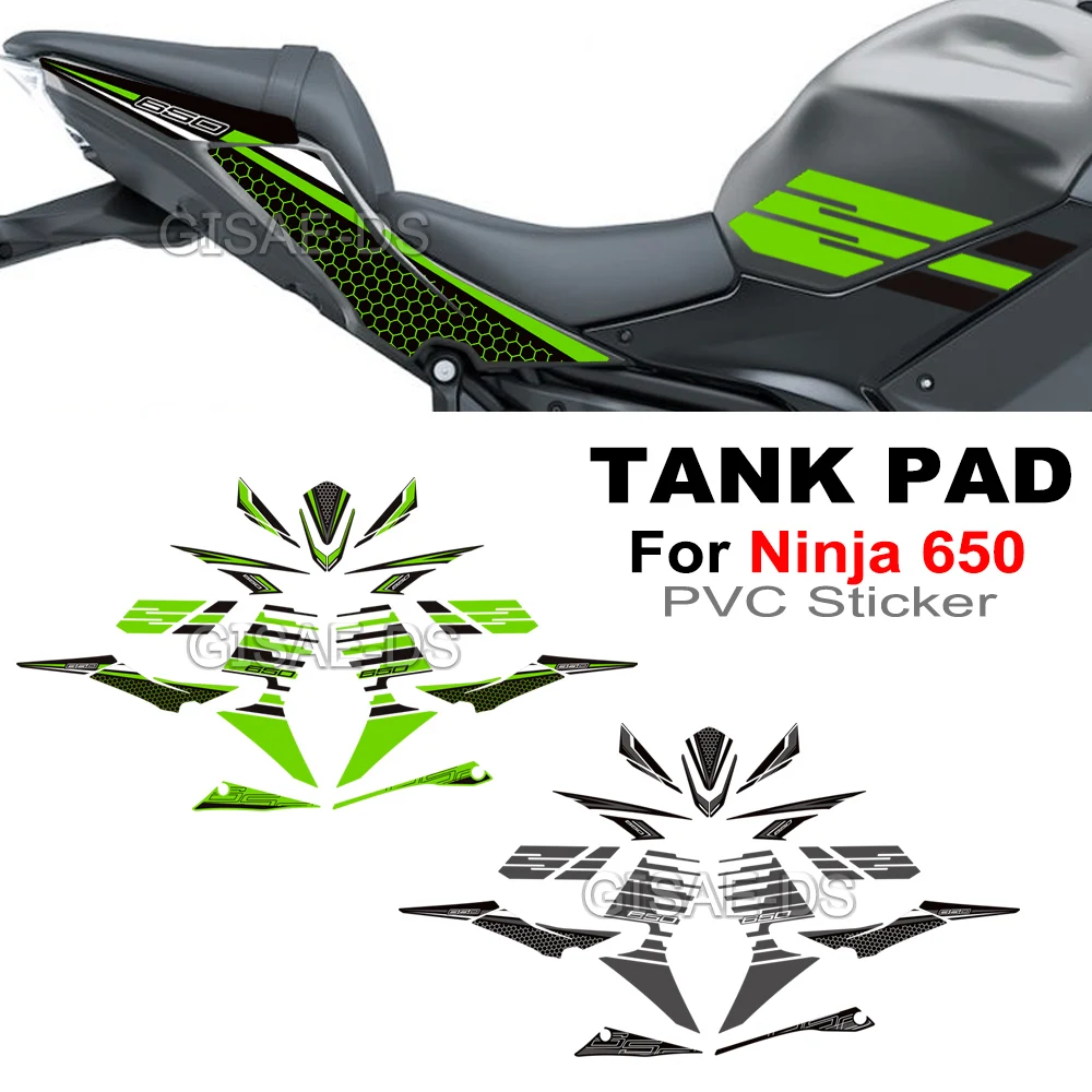 

For kawasaki Ninja 650 NINJA650 Tank Pad Side Grips Gas Fuel Oil Kit Knee Fairing Fender Stickers Decals 2020 - 2023 2024 2025