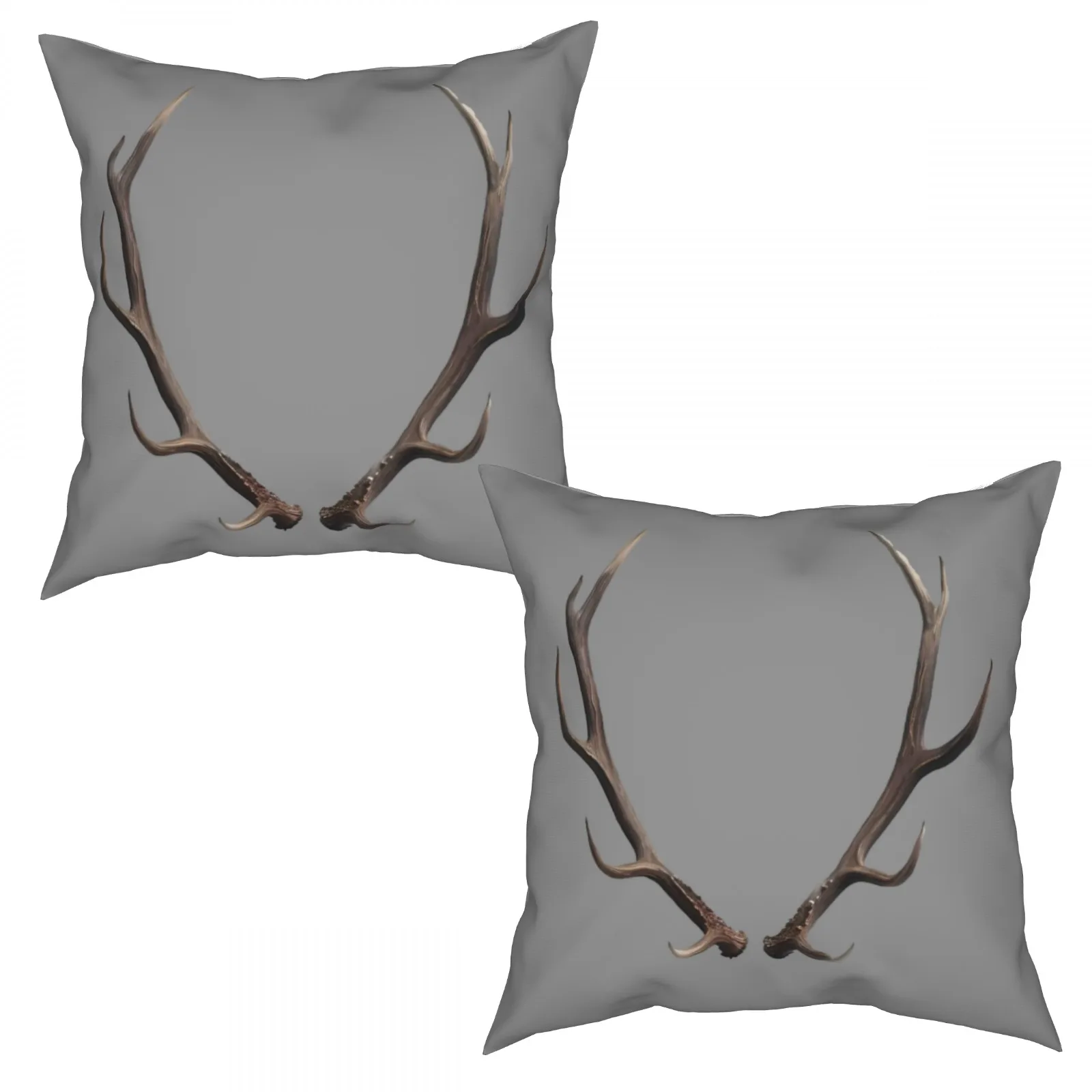 Antlers Pillow Covers Modern Home Art Decortransparent