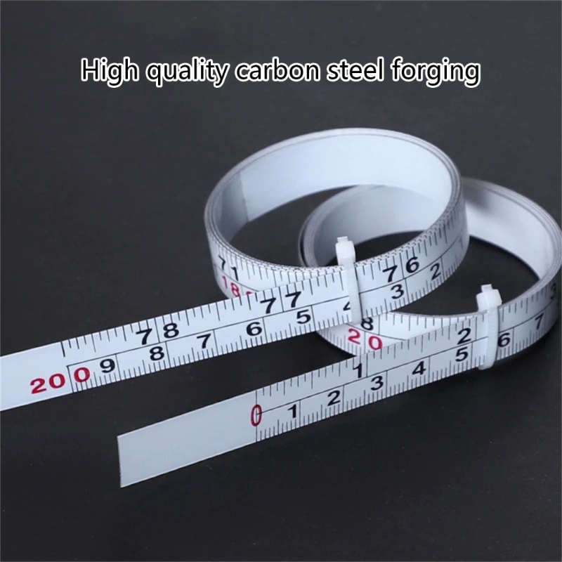 

1m/2m Double Scale Rust-Proof Ruler Self-Adhesive Measuring Tape Saw Track Tape Measure Workbench Ruler Portable Tape Measure