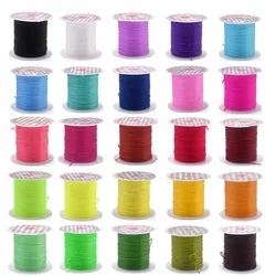 1mm Flat Elastic Crystal Beading Cord for Bracelets Stretch Thread String DIY Necklace Jewelry Making Cords Line