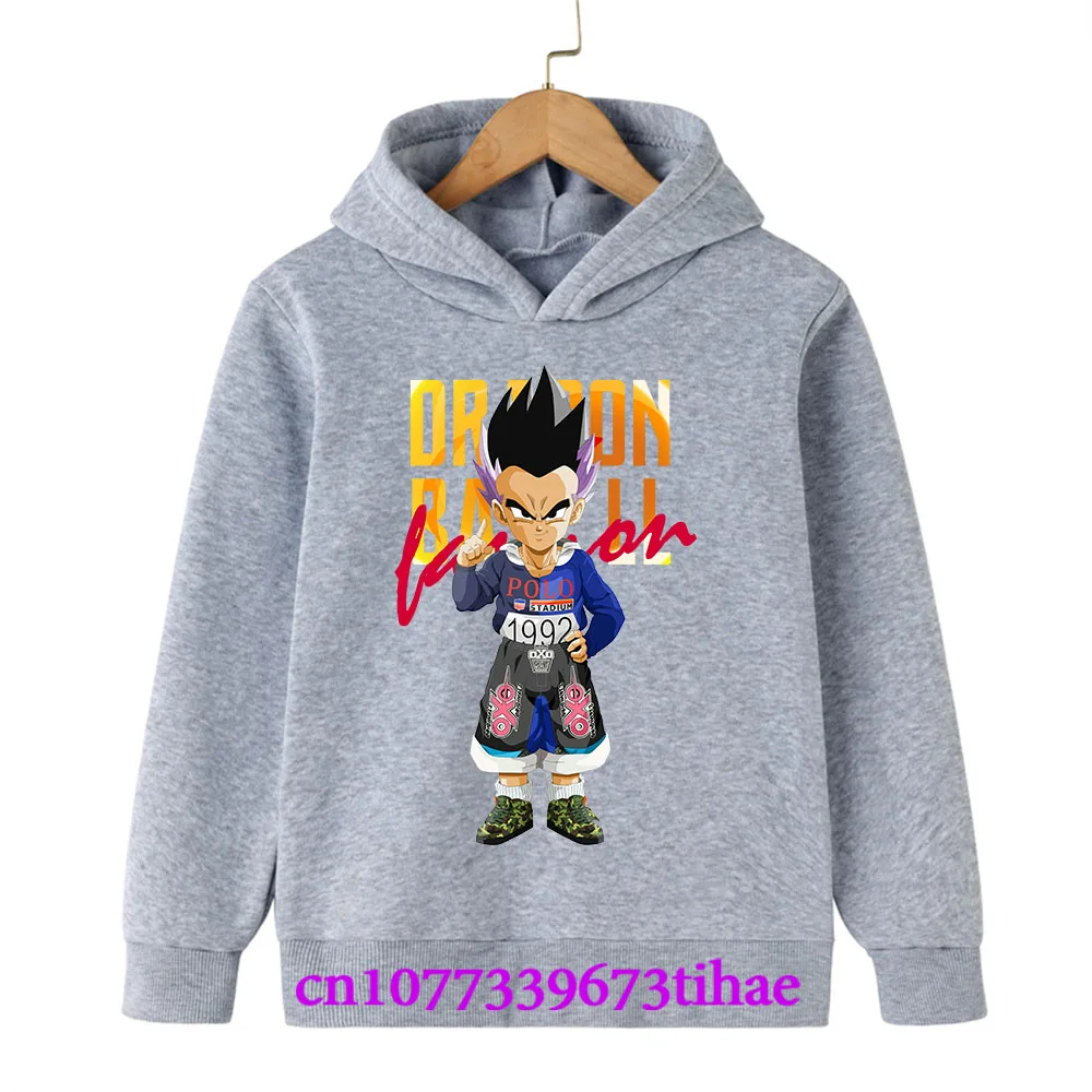 Dragon Ball Spring And Autumn Children Boys And Girls With Hoodies Sweaters Jackets Cartoons  Children's Clothes Baby Clothes