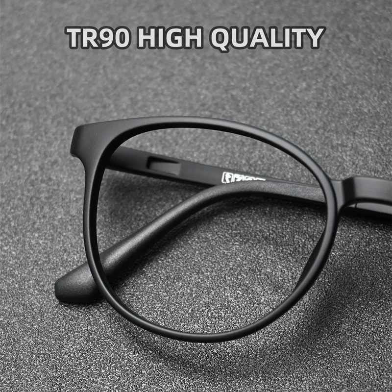 Ultralight TR90 Men Comfortable Photochromic Reading Glasses Women Vintage Round Small Frame Myopia Optical Prescription Eyewear