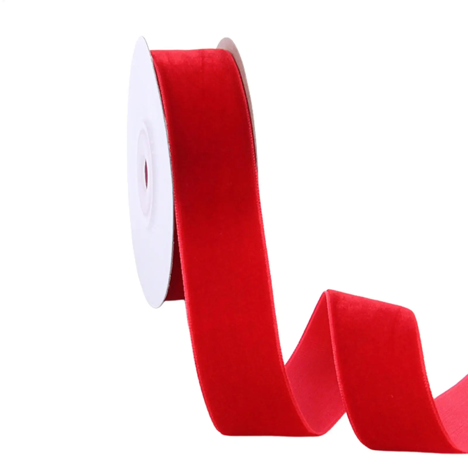 Velvet Ribbon 0.98inch X 14.76ft Fabric Wrapping DIY Crafts Velvet Christmas Ribbon For Birthday Graduation Party Bouquet Flower