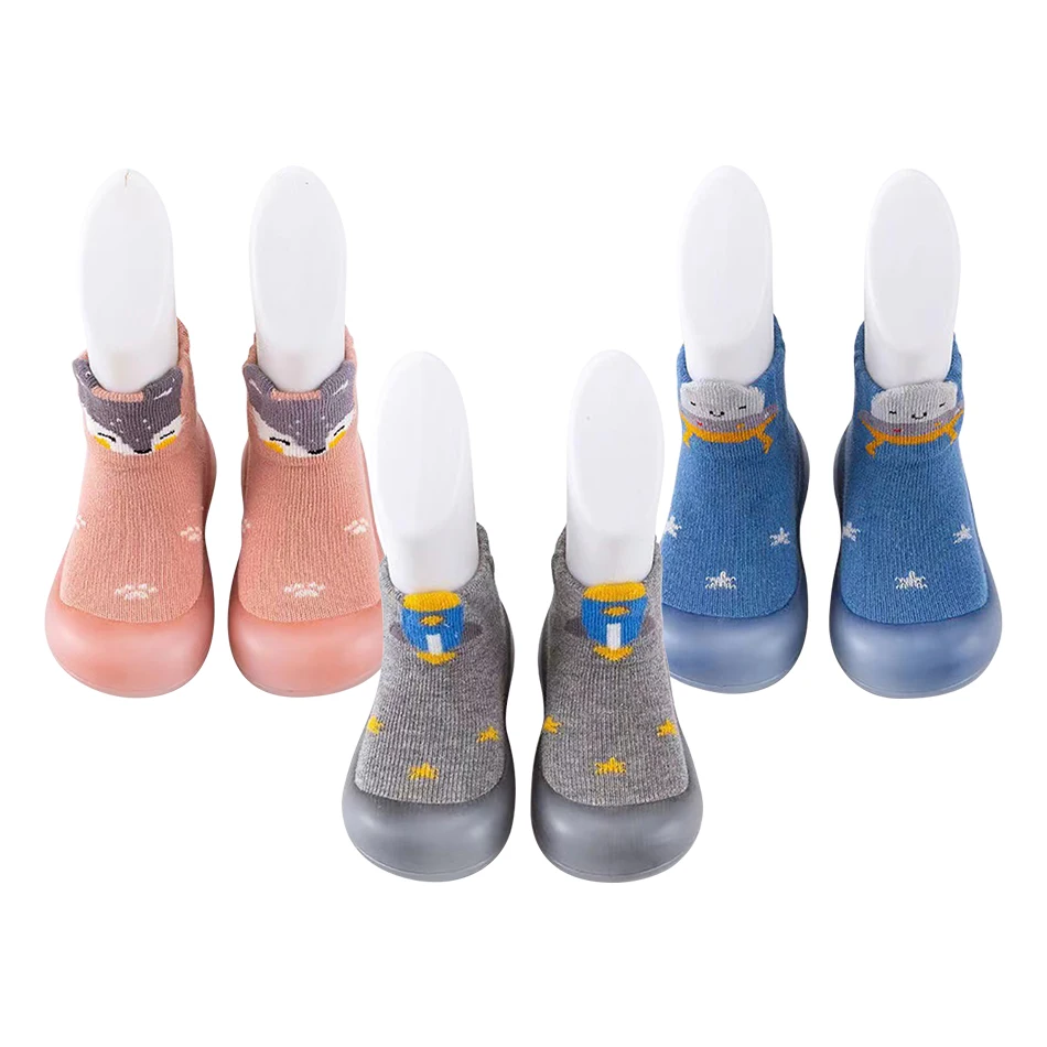 

High Quality Baby Soft Soled Anti Slip Socks Newborn First Walkers Shoes Cozy and Warm Suitable Toddler Indoor Play All Seasons