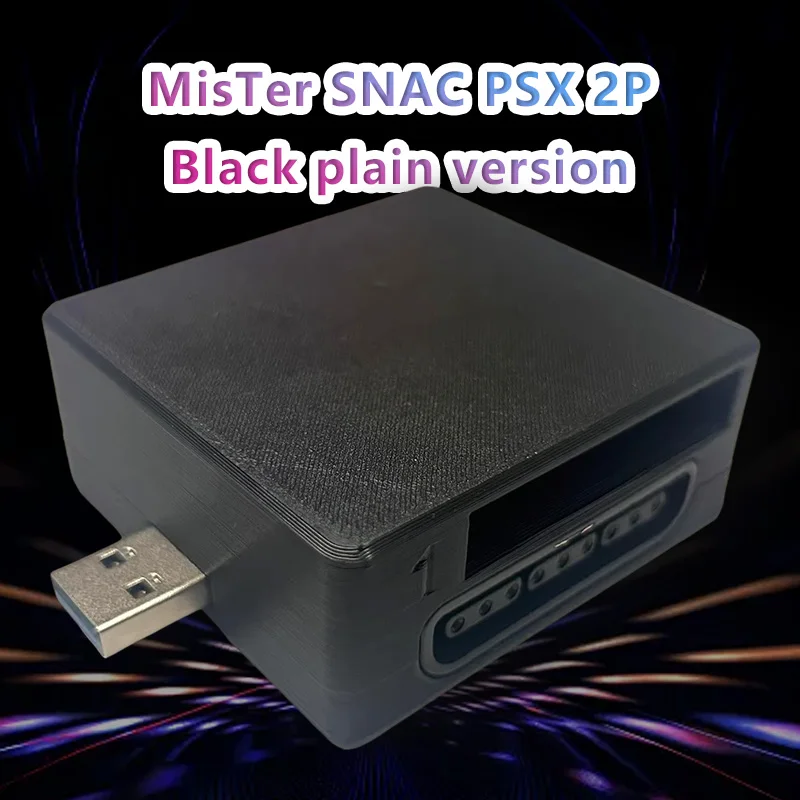 

MiSTer SNAC PSX 2P With Two Memory Card Slots And A Light Gun Port 3D-Printed Enclosure SNAC Adapter For PSX
