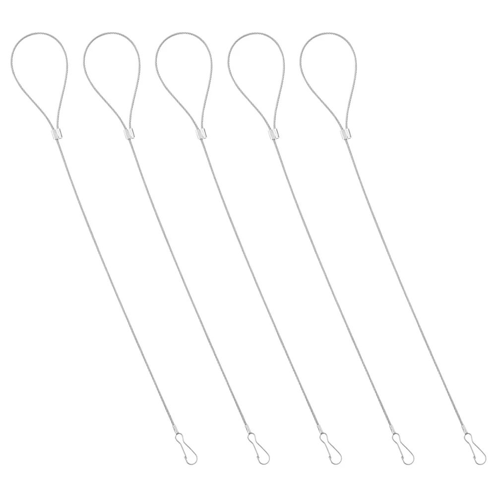 

5pcs Stainless Steel Anti fall Adjustable Gate Latch Safety Pull Cord for Home Yard Fence Garden Tool Protective