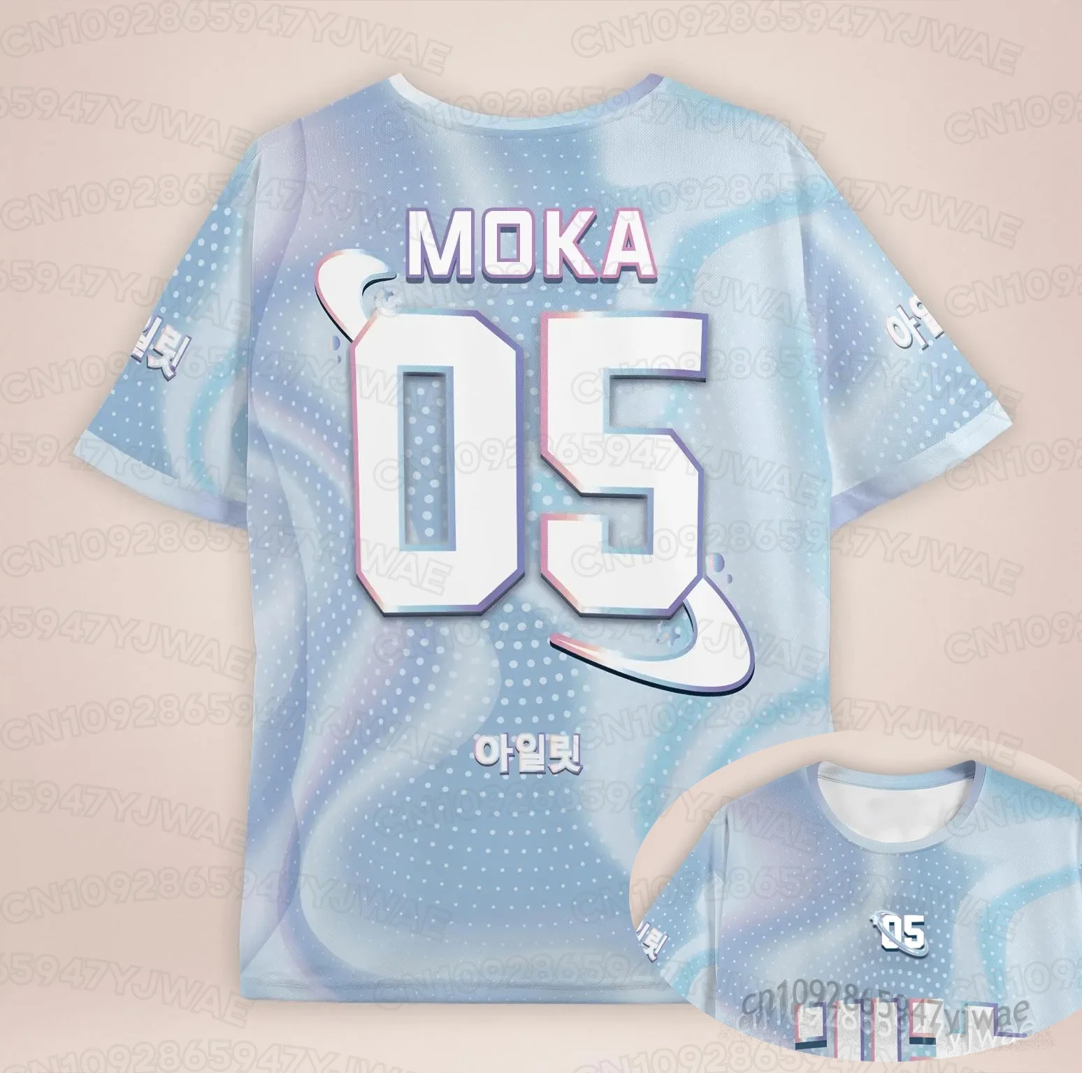 Summer Men's Women's 2026 Kpop Fans IROHA WONHEE Jersey Plus Size Short Sleeve Tops T-shirt