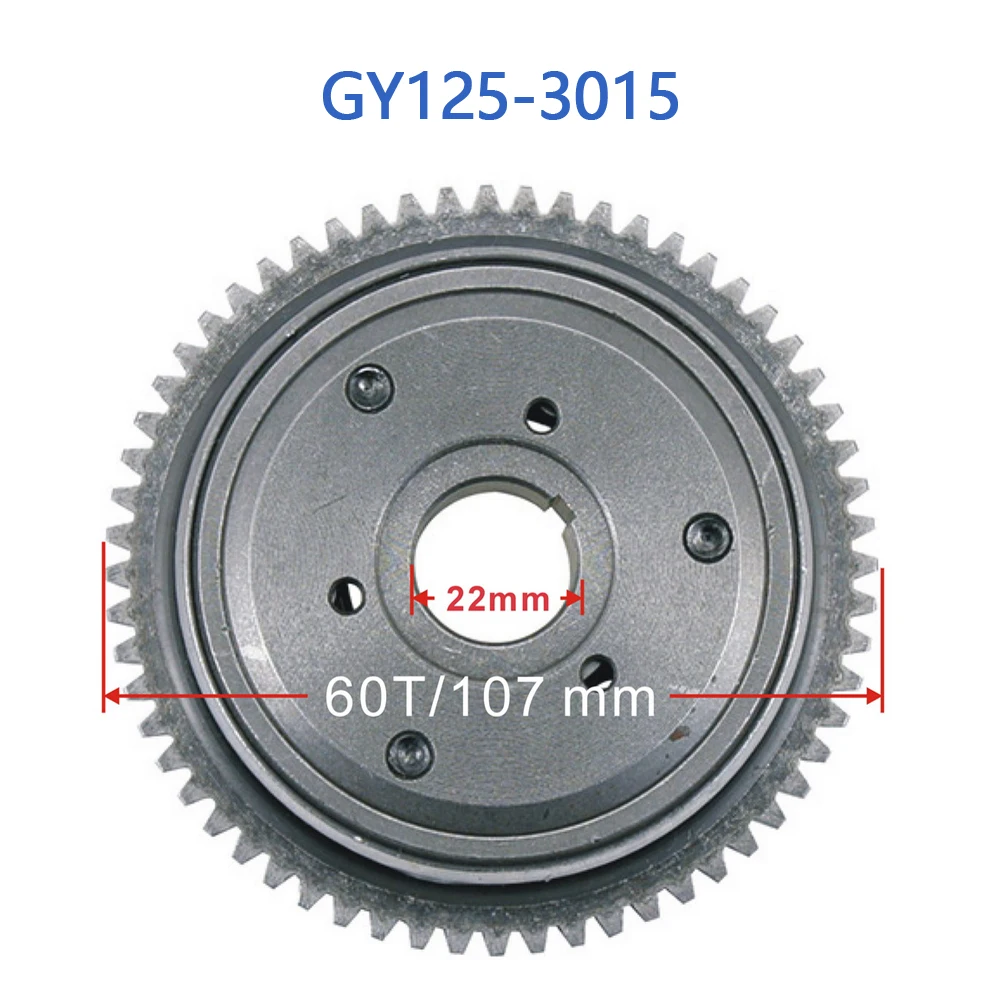 GY125-3015 GY6 125cc 150cc Starter Clutch Assy GY6 125cc 150cc skuter Cina Moped 152QMI 157QMJ mesin