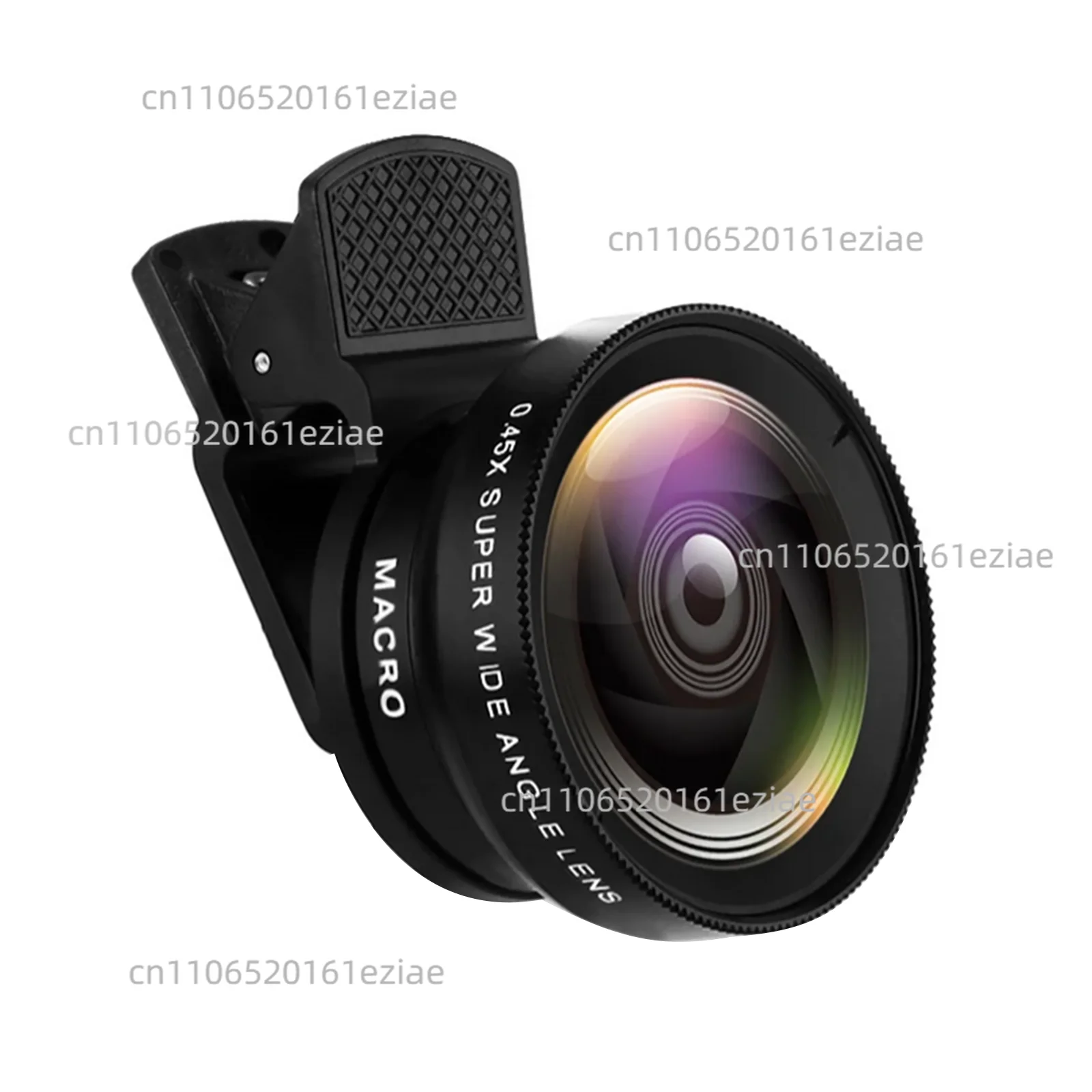 2-in-1 Lens 0.45x Wide Angle + 10x Macro Lens Professional HD Phone Camera Lens For iPhone For Samsung Universal Phone Lens Clip