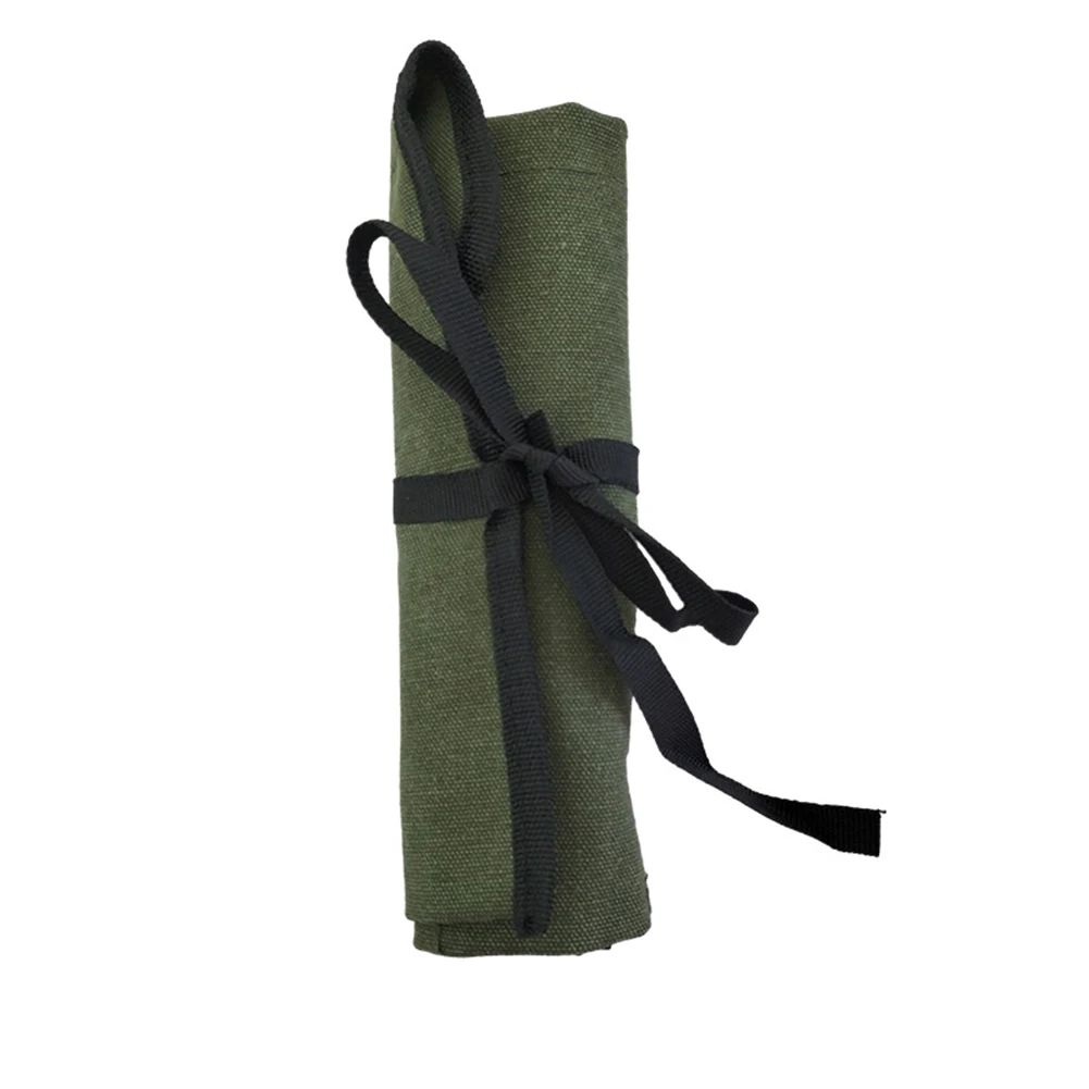 1 PC 33x27cm Roll Up Tool Bag Accessory Green Hanging Tool Multiple Pockets Organize Oxford Cloth New Practical