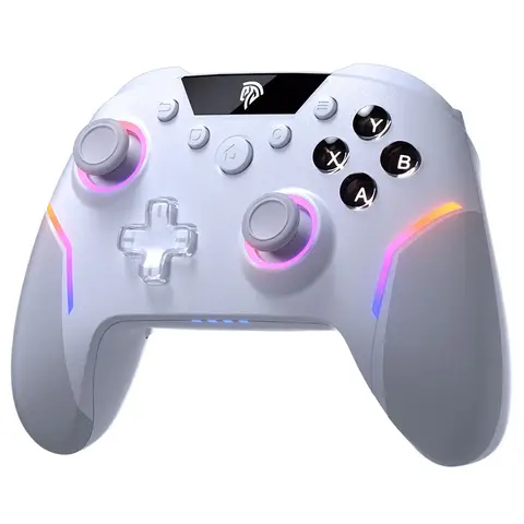 EasySMX X20 Wireless Gamepad Enhanced Controller Compatible with PC/NS/TV/Phone/Laptop, Hall Micro Triggers Joystick RGB Effect