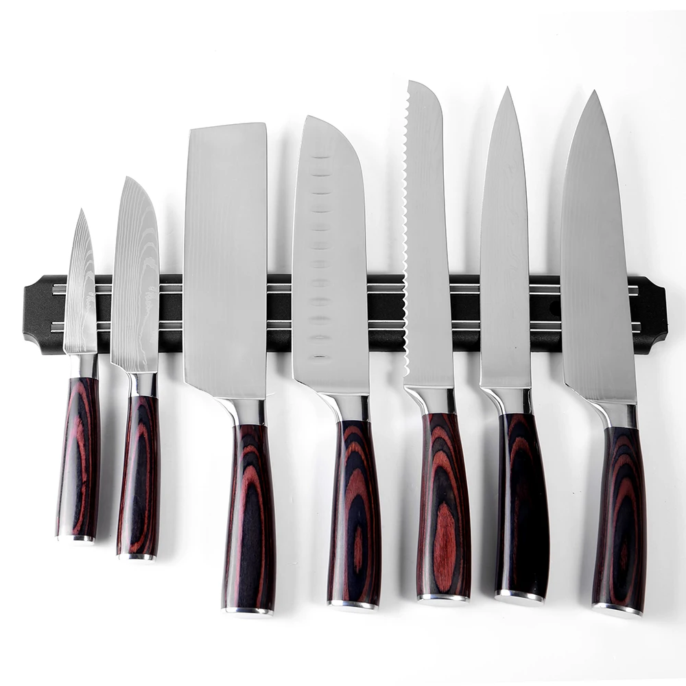 3 Größen Edelstahl Messerständer 25 33 38 cm Magnetischer Messerhalter Wandlagerregal Heimmagnet Mehrzweck-Küchenwerkzeug