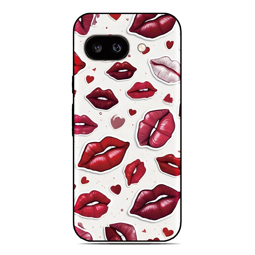 Funda de teléfono Kiss Lip Heart para OPPO A5x 4G A79 5G A80 A3X A5 A3 Pro A8 A9 A53 2020 A40 A2X A16 A16s A15 A17 A17K A18 A38