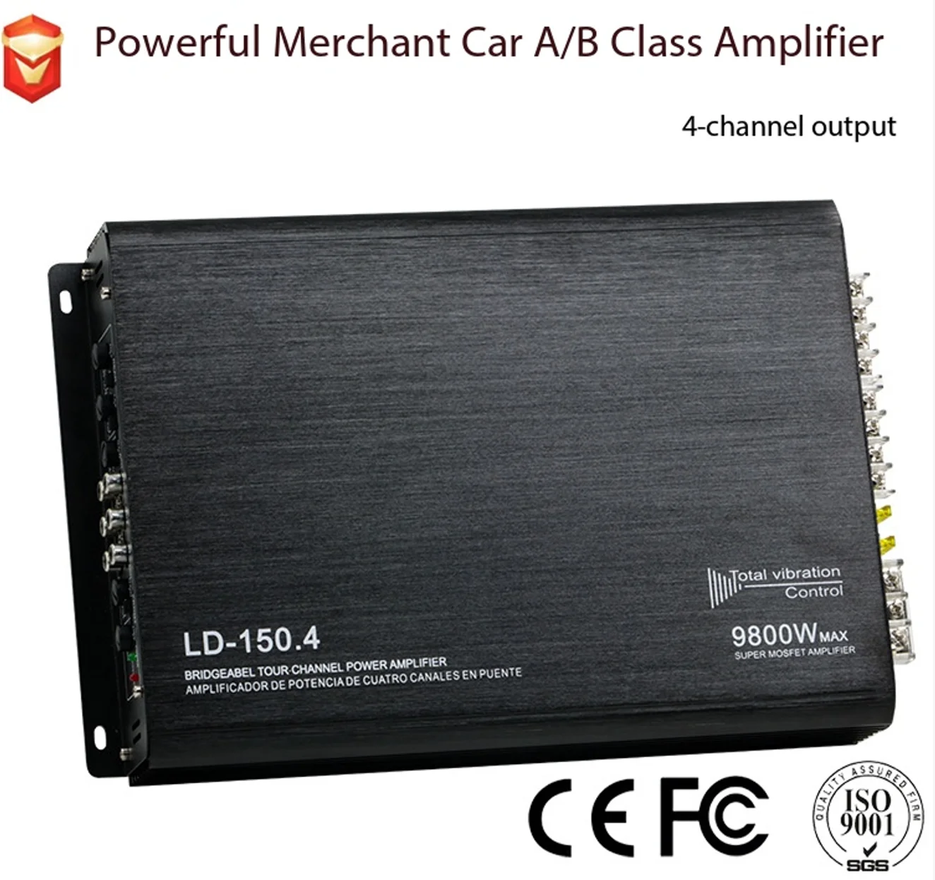 6 Channel Car High Power Amplifier 12V Aluminum Alloy Sound Quality Amplifier Car Audio Upgraded Modification