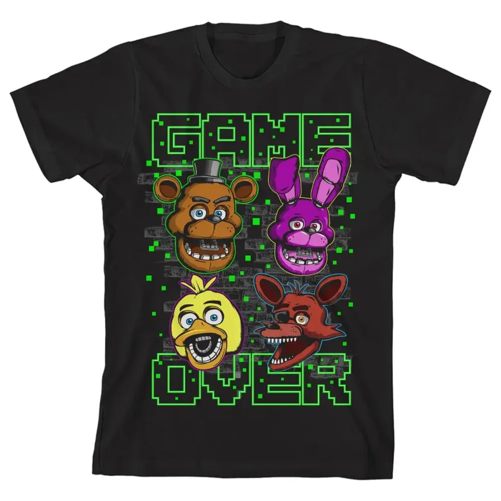 

p21 game Five Nights at Freddy'sfans TEE T-shirts for both men and women clothes 2025 new Graphic Streetwear 100% Cotton