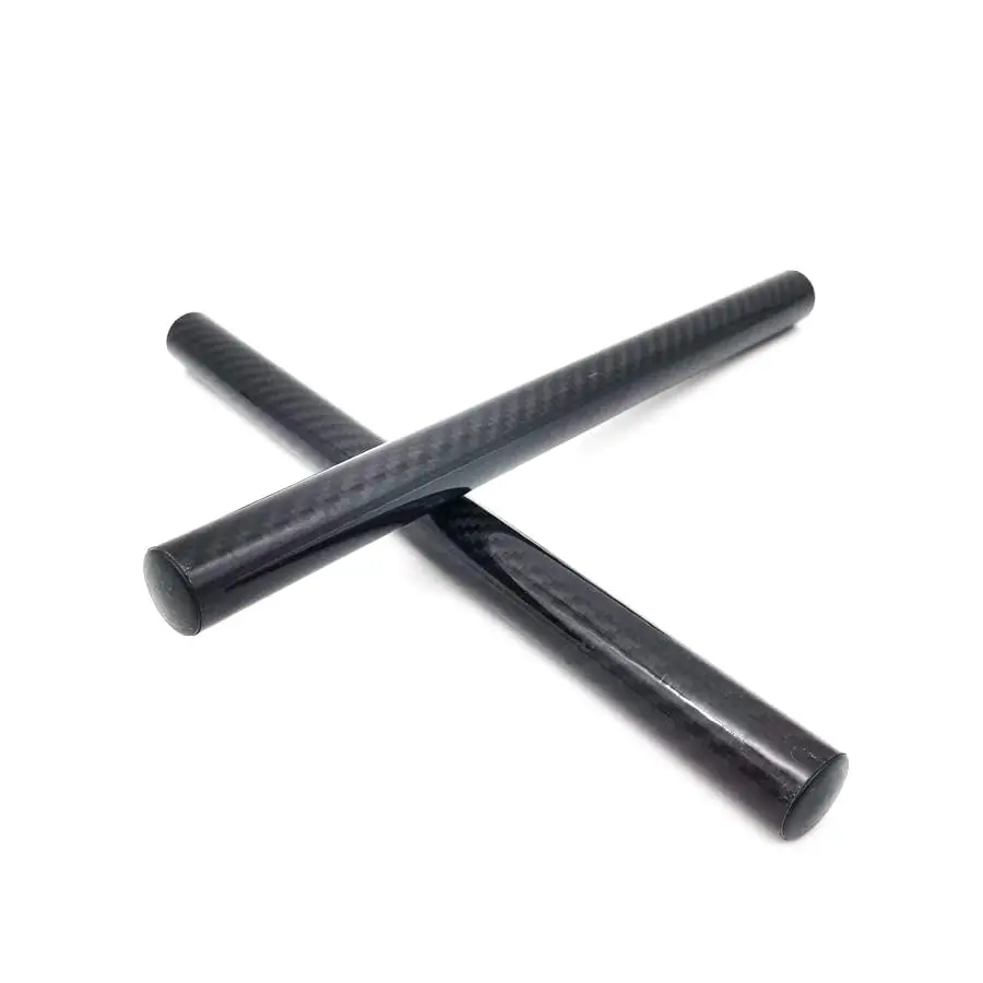 Gloss Carbon Fiber Motorcycle Clip On Handlebar 22mm Replacement Handle Bar Tube