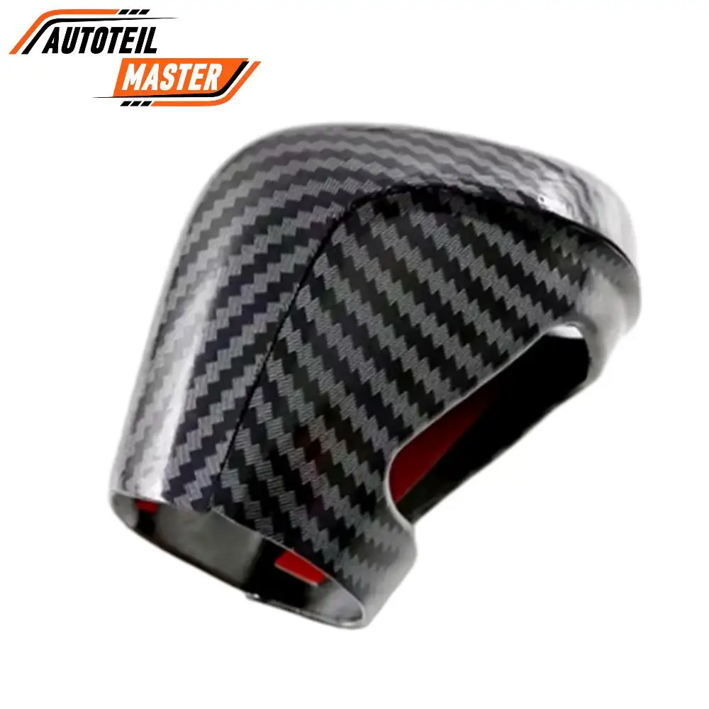 For Toyota Yaris Ativ Vios 2023-2024 Carbon Fiber ABS Car Gear Shift Knob Head Cover Trim Sticker Interior Car Accessories