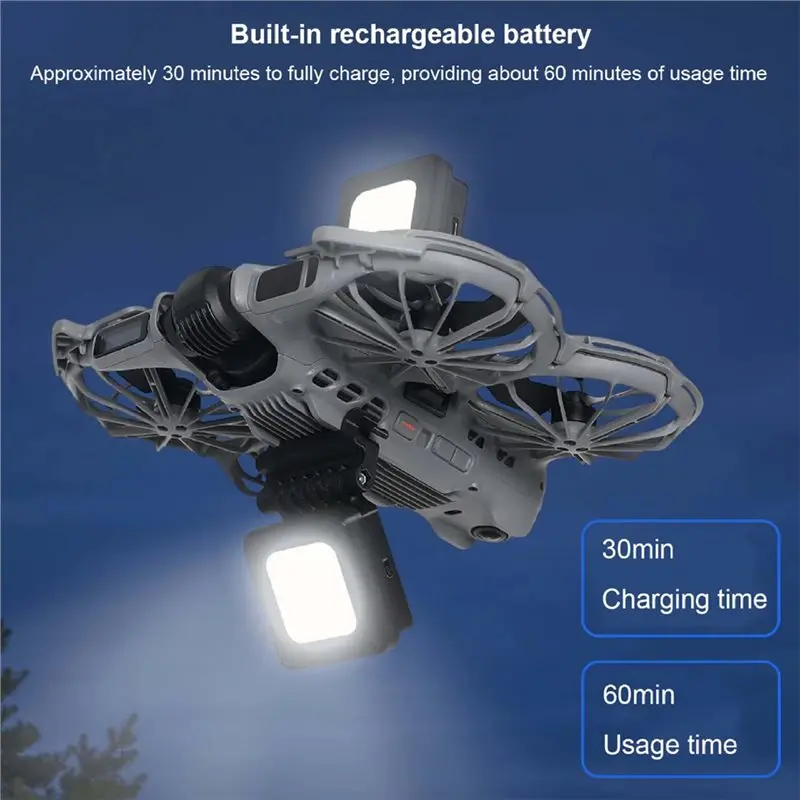 BTLIFE-Quick Release LED Lights Landing Gear For DJI Neo 2 Drone Navigation Light Night Flying Rechargeable Lamp Top