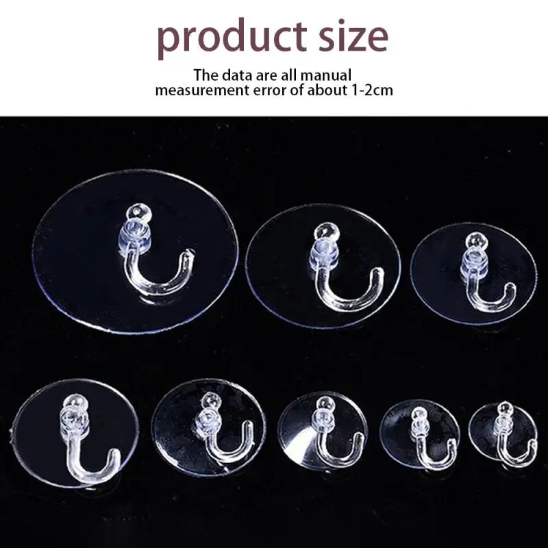 Reusable Bathroom Traceless Hooks Firm Invisible Installation Easy To Use No Adhesive Decorative Transparen Water Proof Durable