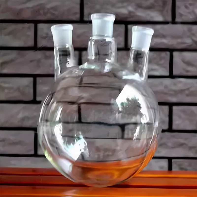 Three-necked flask 1000/2000/3000ml24# glass three-necked reaction bottle