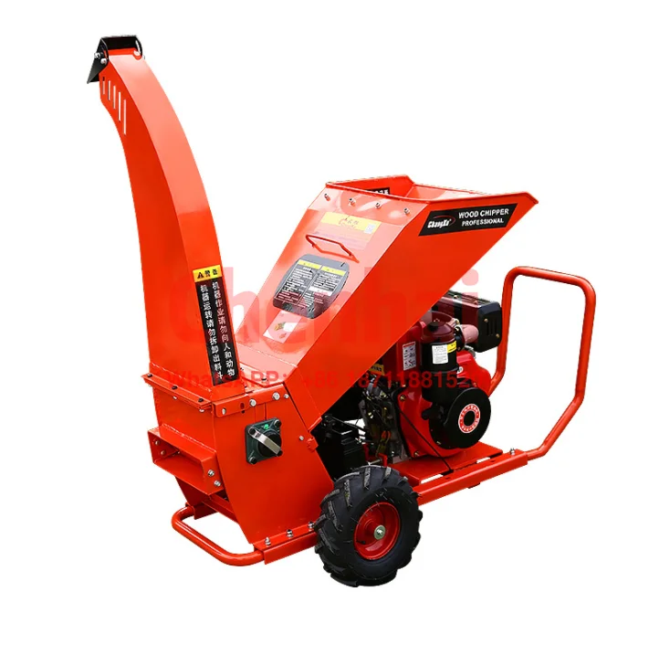 Wood chipping shredder machine/Hand-push branch and leaf shredder/Small hand push type garden branch breaking machine