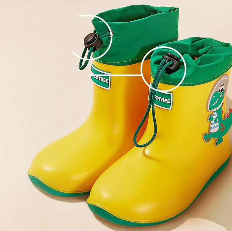 Toddler Girl Rainboots Classic Waterproof Children\'s Shoes Kids Rain Boots Pvc Rubber Boots Kids Baby Water Shoes Boy Rain Boots