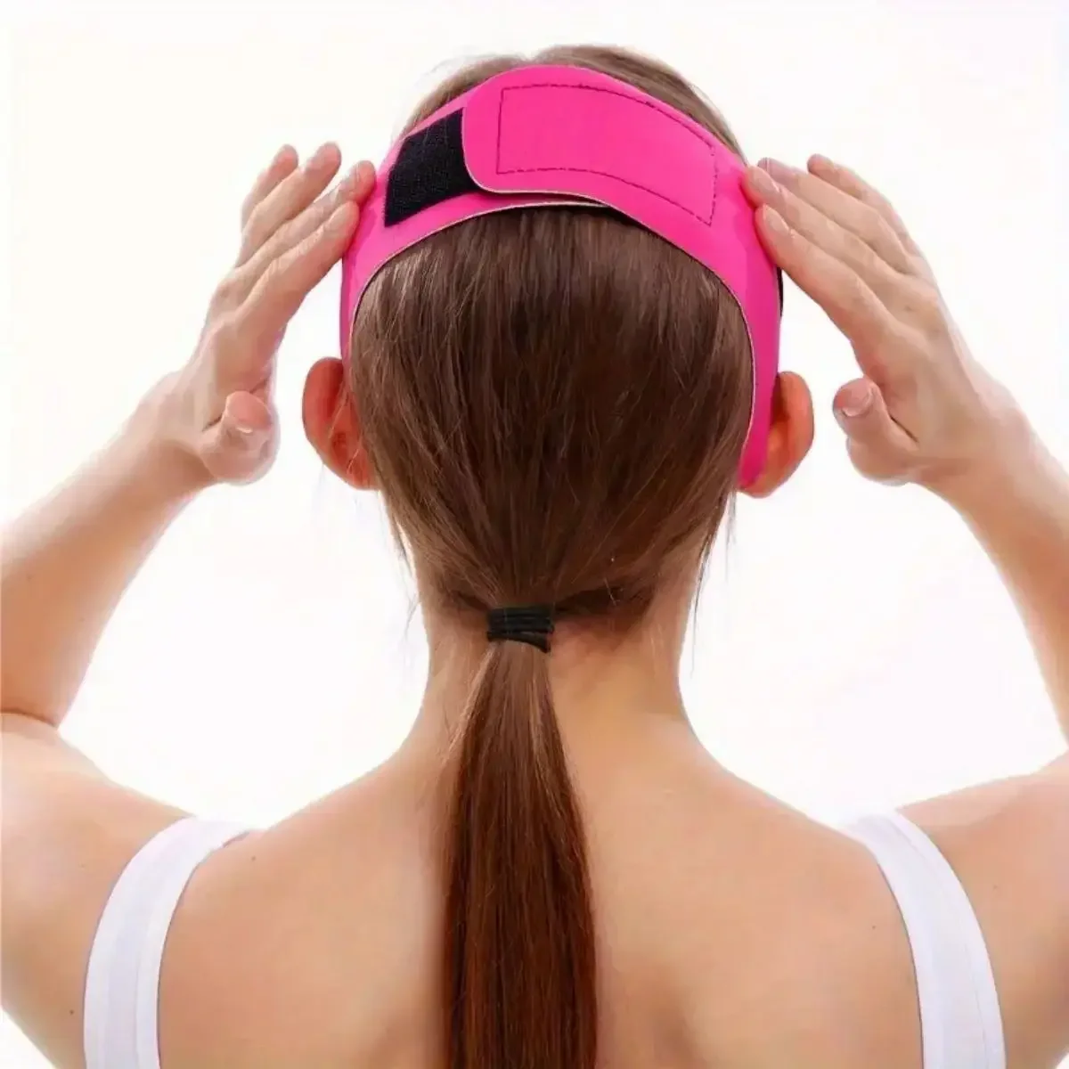 1PC フェイシャルスリミングストラップ - あごリフト引き締めベルト - アンチエイジングフェイスシェイピングマスク - しわ軽減＆肌引き締めバンド - N