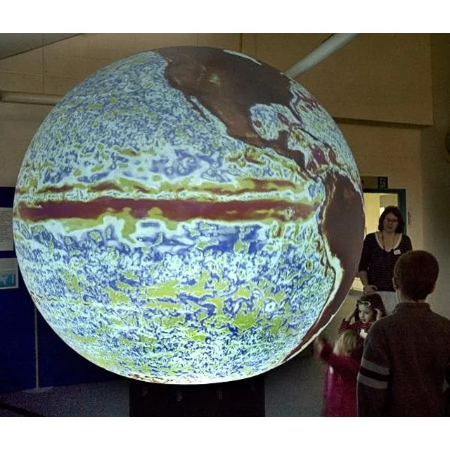 Sfera interna Dia 1m sfera a 360 gradi 3D LED Video Display Screen Globe