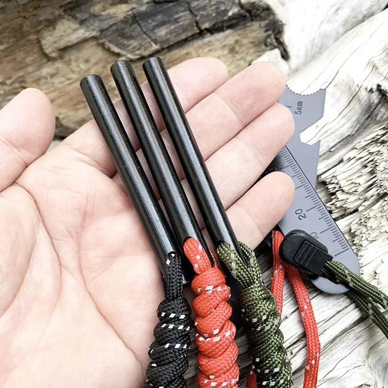 Fire Starter Outdoor Magnesium Flint Rod Portable Emergency Firesteel Kit Lighters Smoking Camping Hiking Outdoor Tools view 4