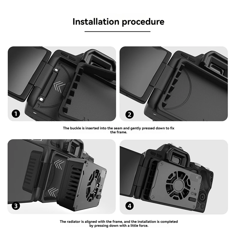 Camera Koelsysteem Stille Camera Koellichaam Koelventilator Halfgeleider Radiator Voor Canon/Sony/FUJIFILM