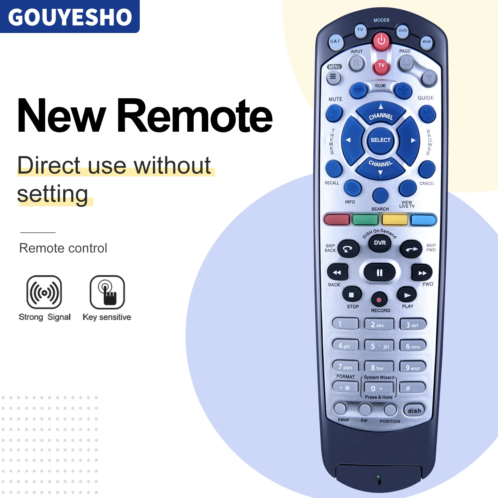 

New Replace For Dish 20.1 TV1 Dish-Network Satellite Receiver IR Remote Control