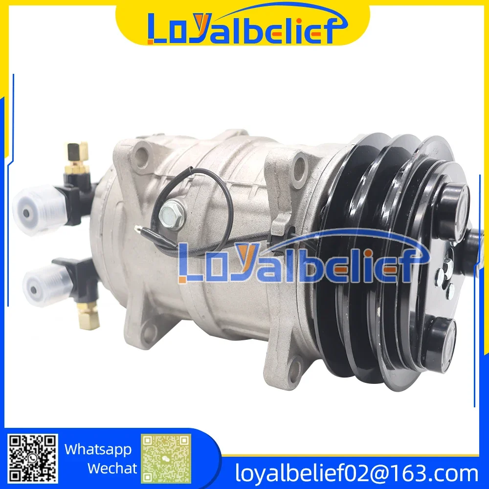 Auto AC COMPRESSOR For TM15 / Shuttle Buses / Vans and Vehicles With Two Grooves Pulley 10355011 48845011 2521152