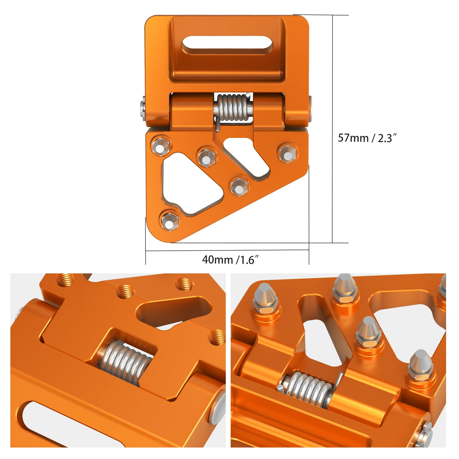 NICECNC For KTM EXC 300 EXC 250 EXCF 350 EXC 450 SX 125 SXF 250 SXF 450 XCW 300 TPI Six Days 2017-2024 Folding Brake Pedal Tip