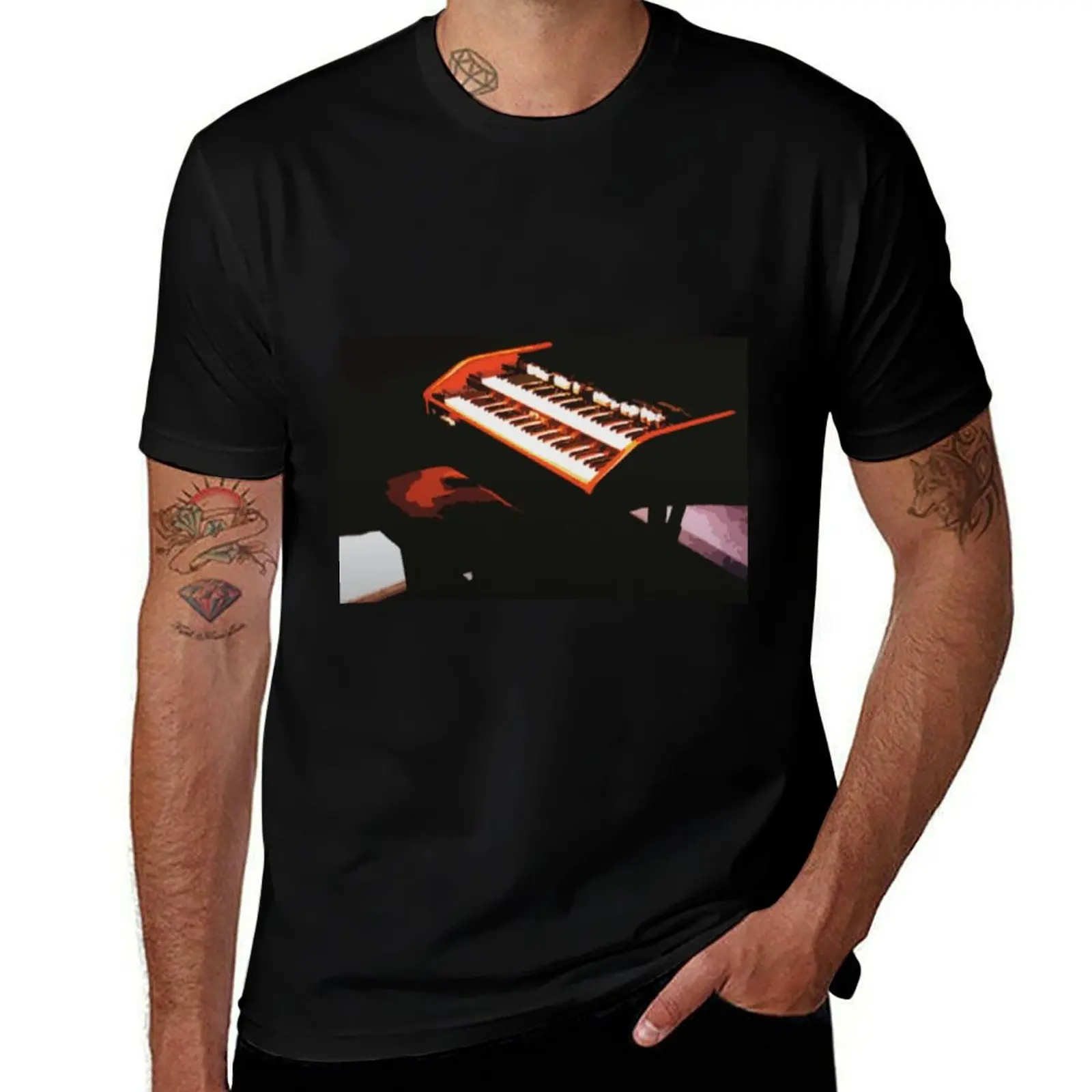 Organ color photo T-Shirt Christmas Casual Tee Shirt T-Shirt