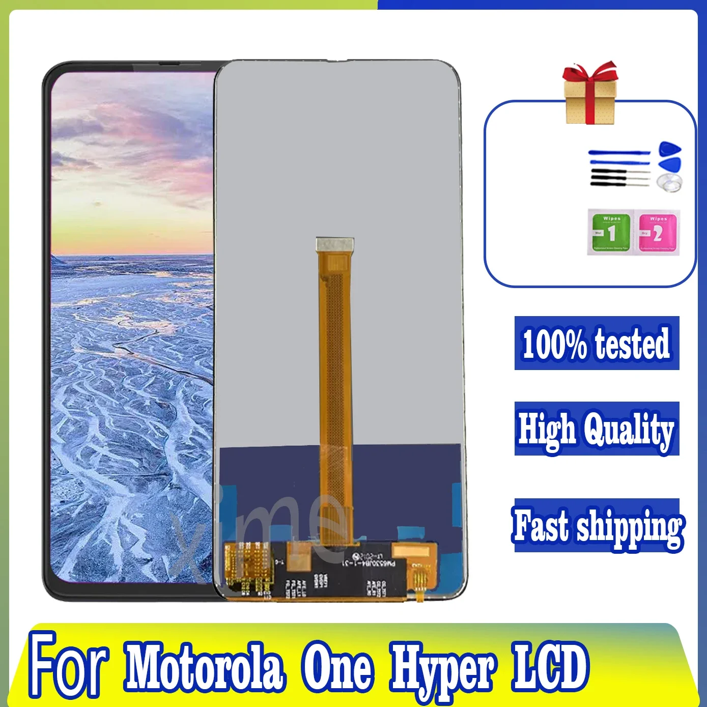 

LCD For Motorola Moto One Hyper XT2027 LCD Display Touch Screen Digitizer For MOTO OneHyper XT2027-1-2-3 Lcd Display Repair Part