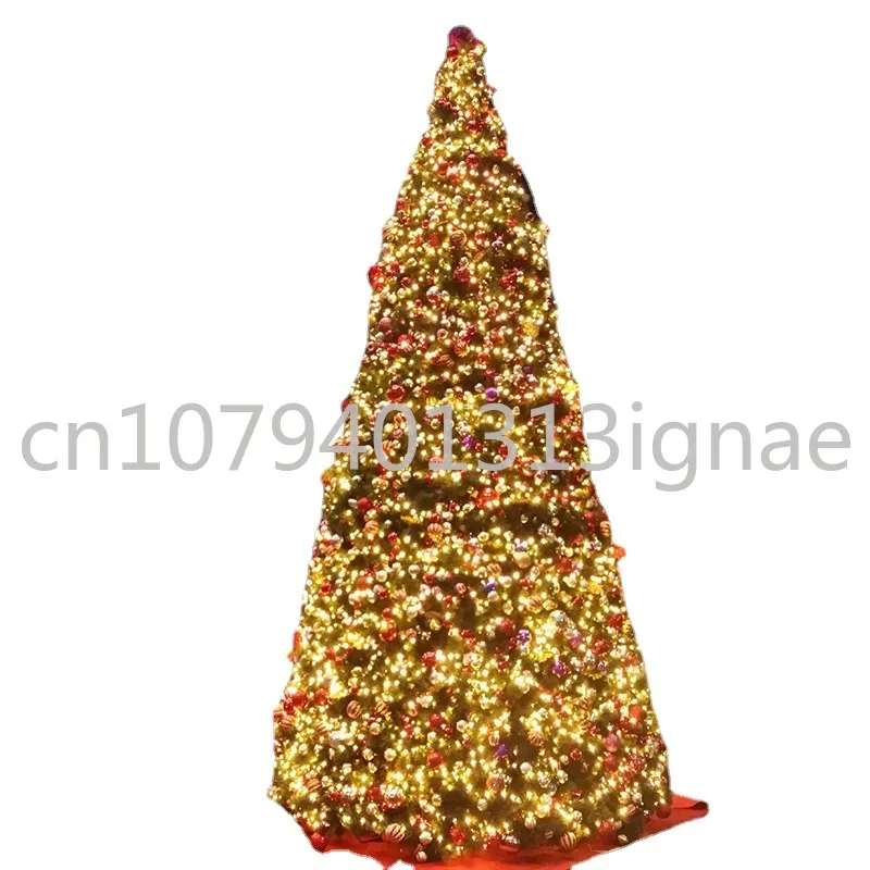 Outdoor commercial super-large christmas tree decoration luminous magic color simulation Christmas tree set