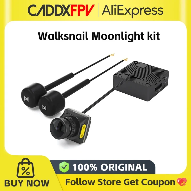 CADDXFPV Walksnail Avatar Moonlight Kit For FPV For Drone 4k/60FPS Startlight Camera CADDX Built-in EIS FOV 160 Dual Antennas