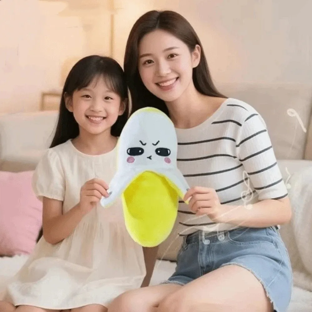 Giocattolo Sensoriale Creativo a Forma di Frutta, Metronomo a Induzione, Simpatico Peluche a Forma di Banana, Bambola Morbida, Giocattolo Educativo per la Percezione Musicale