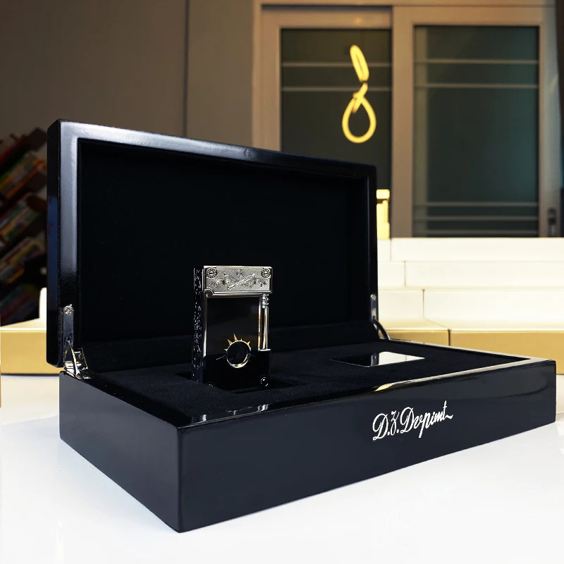 

New commemorative edition single and double flame luxury lighter Ping Sound natural paint cigarette smoking butane lighter 11272