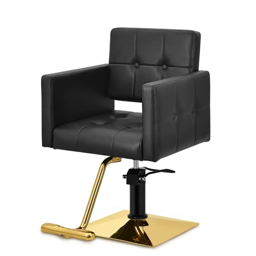 Sillón de Peluquería Hidráulico Profesional con Asiento Ancho, Reclinable para Cortes de Cabello, Peinado, Champús y Trenzado
