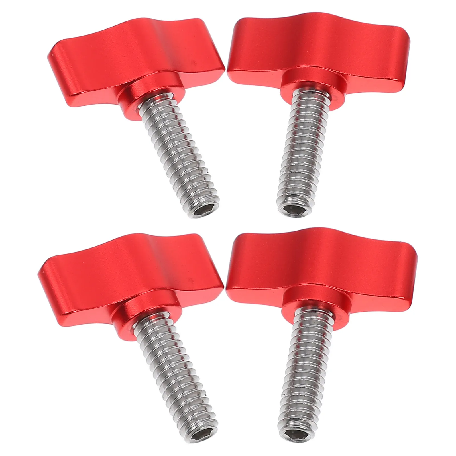 4Pcs Camera Equipment T-Shape Thumb Screw Knobs Ergonomic Hand Grip Tightening Screws Cloud Platform Threaded Aluminum