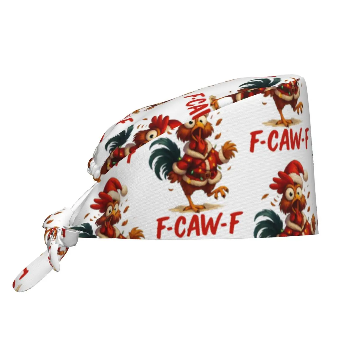 Werken Caps Voor Unisex Vrouwen F-CAW-F Kip Verpleging Hoeden Kerst Ademend Werk Scrub Cap Trendy Lang Haar Medische Cap