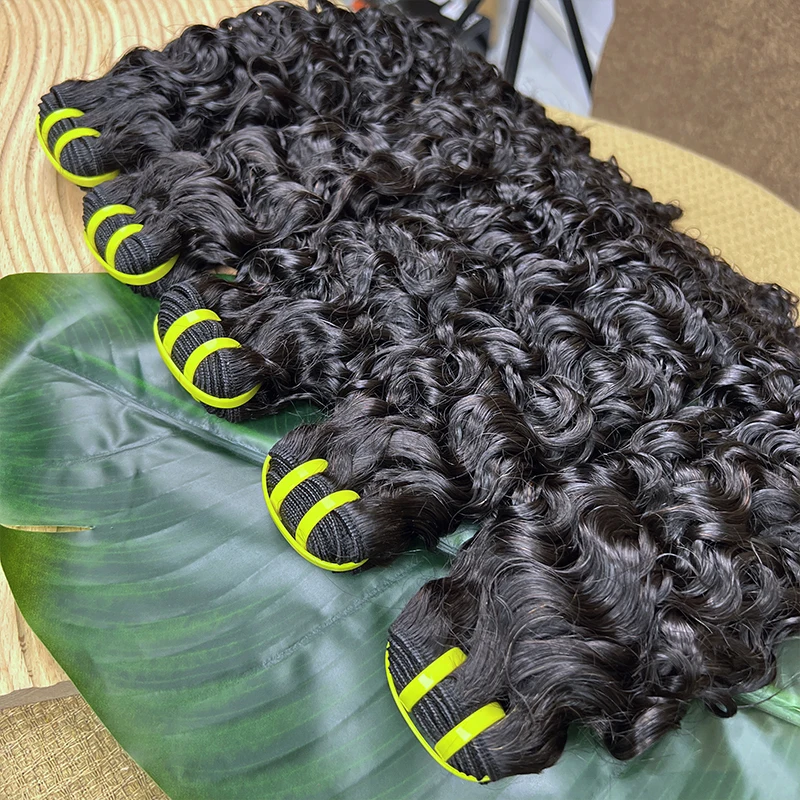 Burmese Curly Raw Virgin Hair Bundles Thick 100% Unprocessed Human Hair Extensions Vietnamese Wavy Bouncy Double Weft Full Head